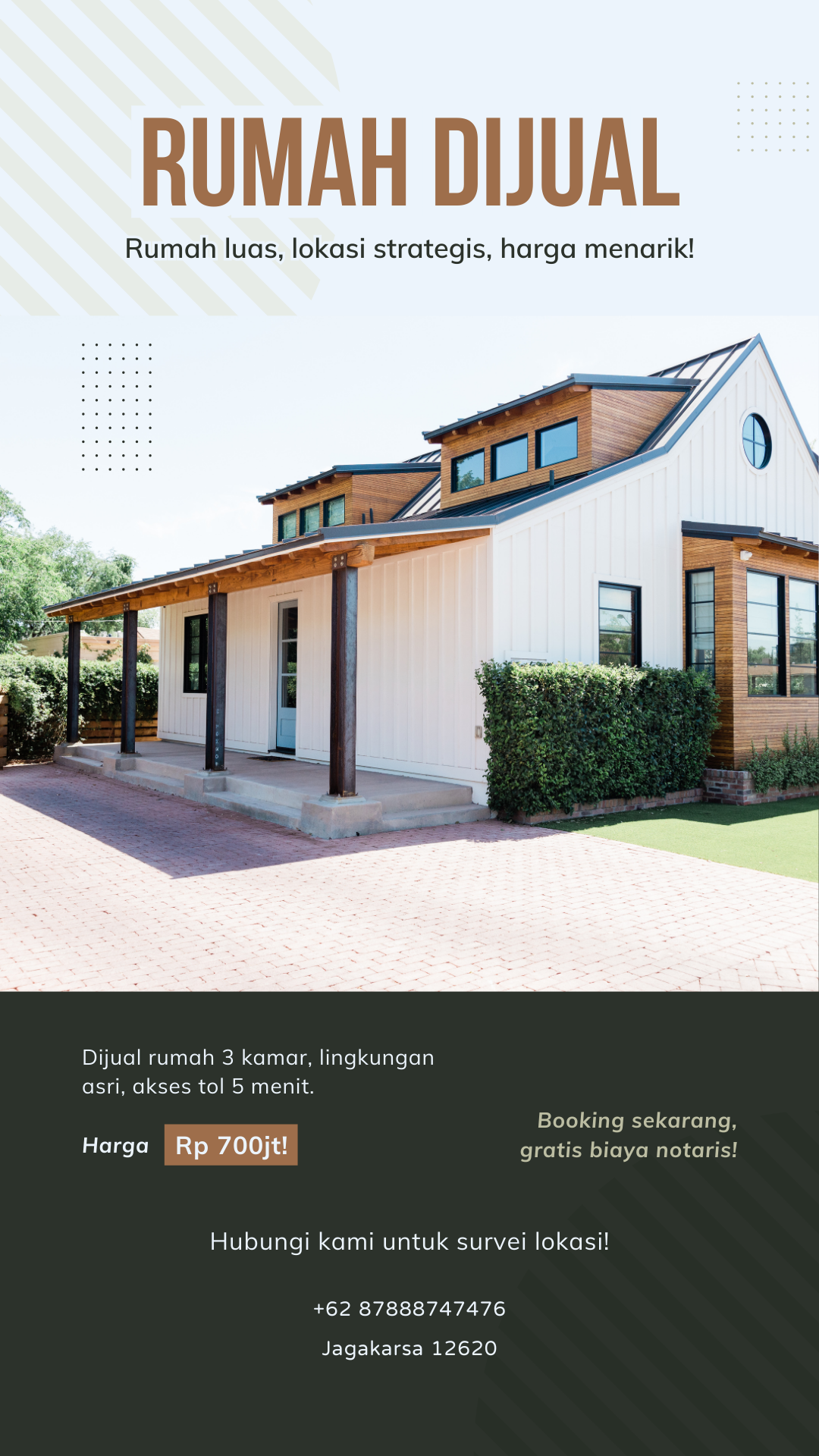 Putih & Hijau Minimalis Promosi Rumah Dijual Cerita Instagram (1)